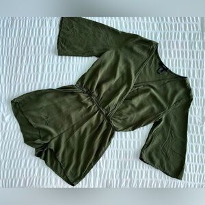 Forever 21 Olive Green Romper